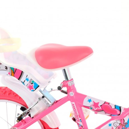 Vélo Magic Girl taille 12" UNICORN Line Age 3-5 ans roues et panier