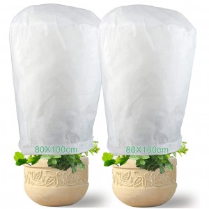 2 pcs Hottes pour plantes TNT 100X80 housse de sac antigel pour plantes