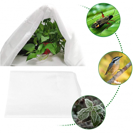 2 pcs Hottes pour plantes TNT 100X80 housse de sac antigel pour plantes
