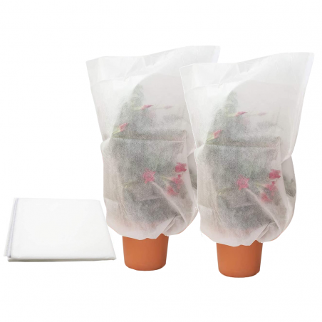 2 pcs Hottes pour plantes TNT 100X80 housse de sac antigel pour plantes
