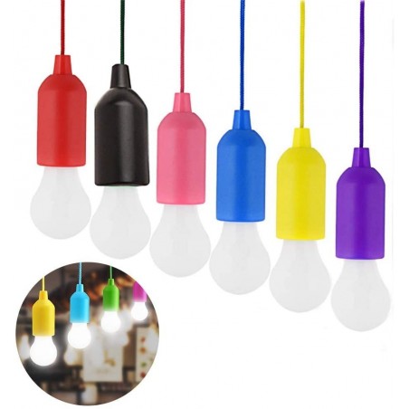 881609 Pack 4 ampoules LED colorées à piles pour décoration de la maison jardin
