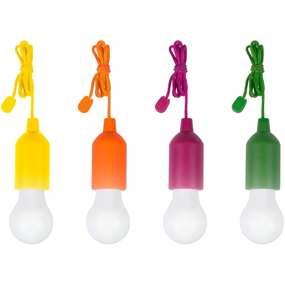 881609 Pack 4 ampoules LED colorées à piles...