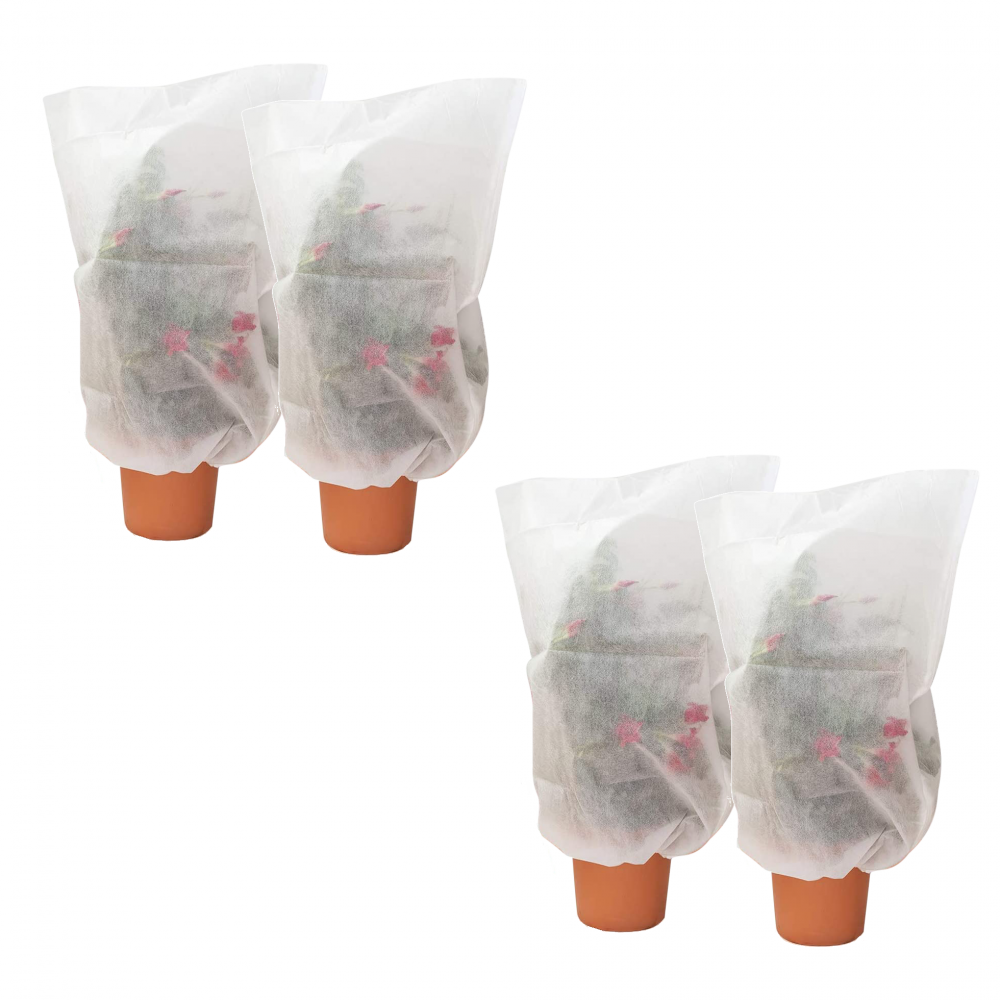 4 pcs Hottes pour plantes TNT 100X80 housse de...