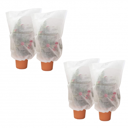 4 pcs Hottes pour plantes TNT 100X80 housse de sac antigel pour plantes