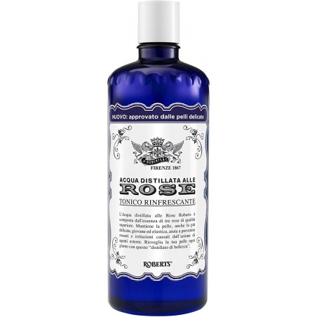 Le toner rafraîchissant à l'eau de rose 300 ml garde la peau jeune et souple