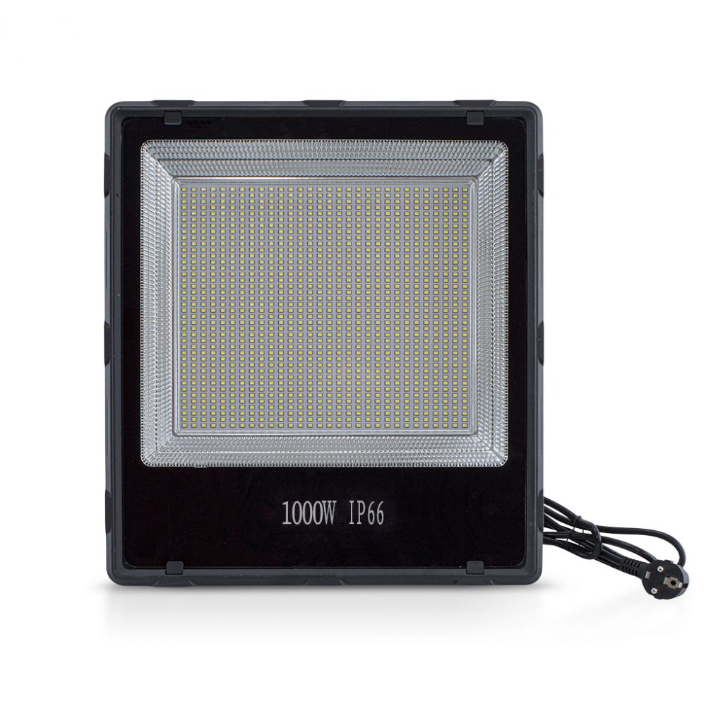 Lampe frontale 1000W avec lumière blanche froide 1200 LED pour extérieur IP66