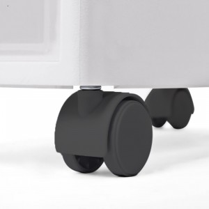 Chariot blanc compact à 4 tiroirs et à usages multiples... 2