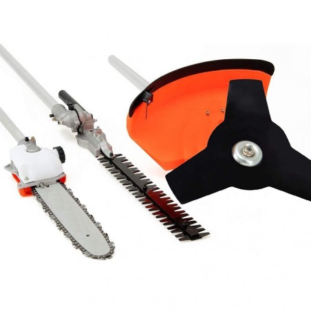 Débroussailleuse thermique 4 en 1 KRAFTROYAL Taille-haie 2T 43cc 1.7CV