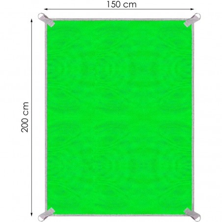 589236 Serviette de plage coupe-sable et coupe-vent 150x200cm avec pinces