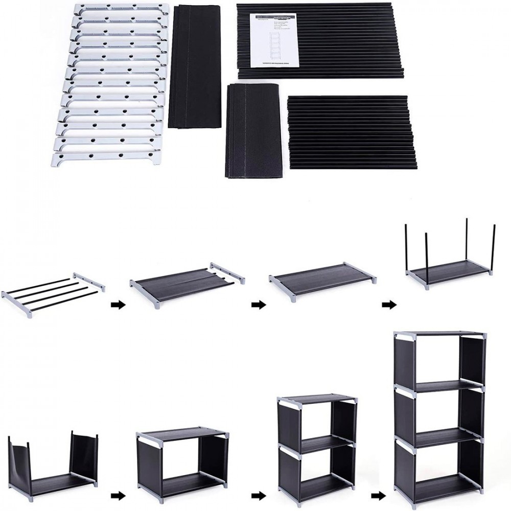 Bibliothèque 5 étagères modulables pour salon...