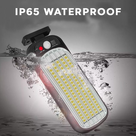 GL-84069 Lampe 100 LED Lampe de recharge à énergie solaire et télécommande