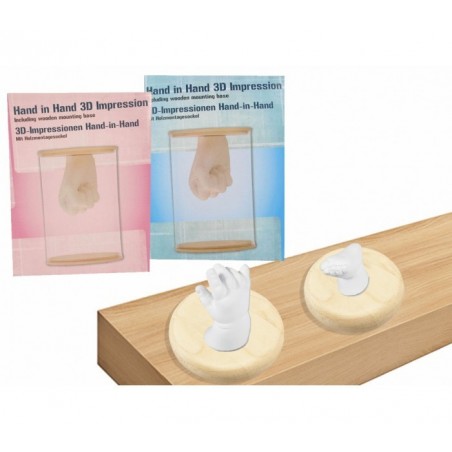 Kit de plâtre 3D - Pour les mains et les pieds de bébé Souvenir en 3D 35466 