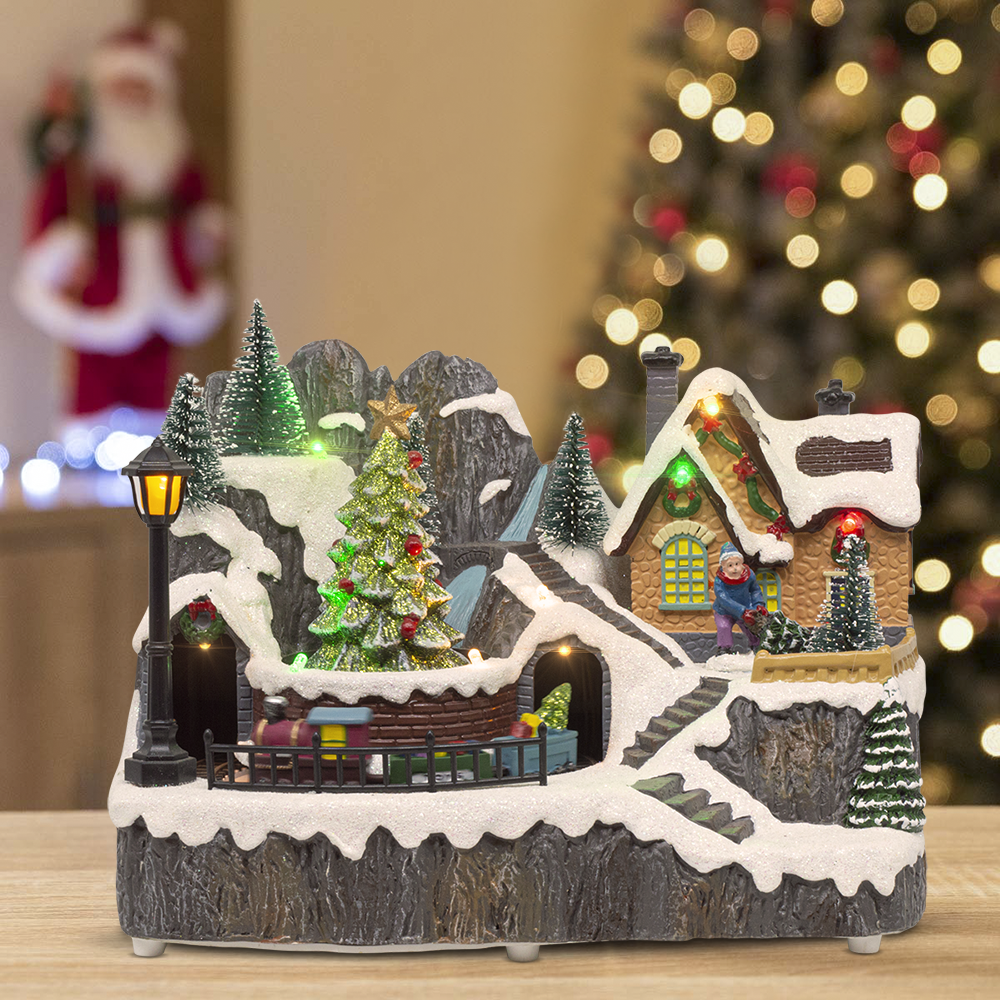 Village de Noël 23x15x18 cm 361073 Décoration...