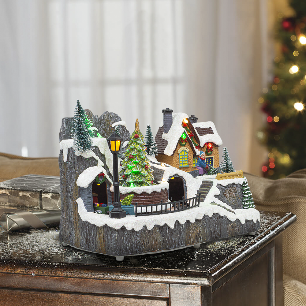 Village de Noël 23x15x18 cm 361073 Décoration...