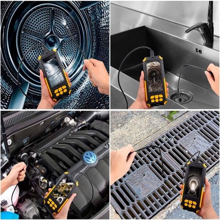 Endoscope industriel 317231 Sonde caméra pour inspection avec écran LCD 1080P