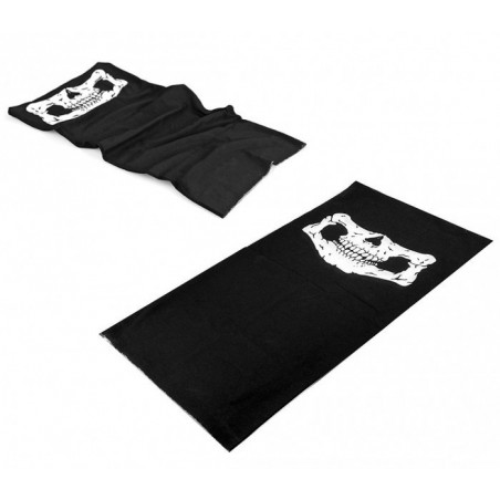 Braga- Passe montagne - écharpe impression mâchoire squelettique - TESCHIO - isolation thermique optimale