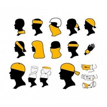 Braga- Passe montagne - écharpe impression mâchoire squelettique - TESCHIO - isolation thermique optimale