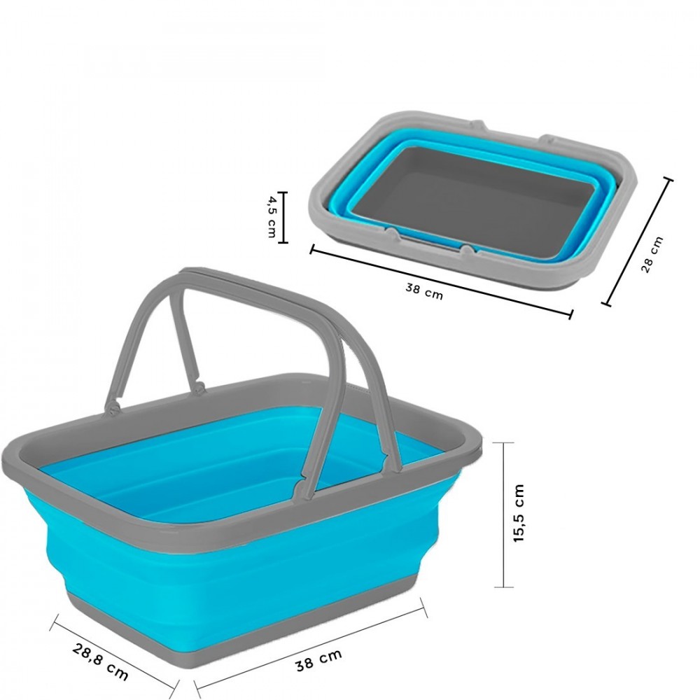 Panier polyvalent pliable avec poignées 605805...