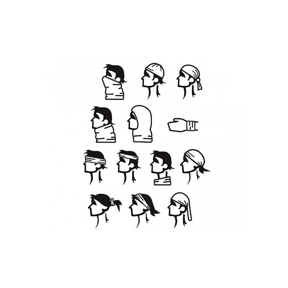 Braga- Passe montagne - écharpe impression mâchoire squelettique - TESCHIO - isolation thermique optimale