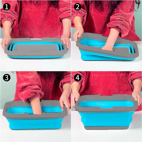 Panier polyvalent pliable avec poignées 605805 récipient économiseur 9 litres