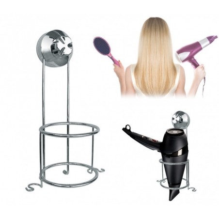 Support pour sèche-cheveux verticale en acier 2746G 