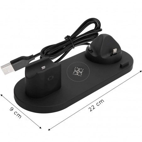 Chargeur sans fil 992047 Station de charge 6 en 1 pour smartphones