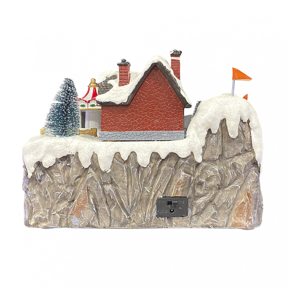 361075 Village de Noël 24x15x18cm décoré de...