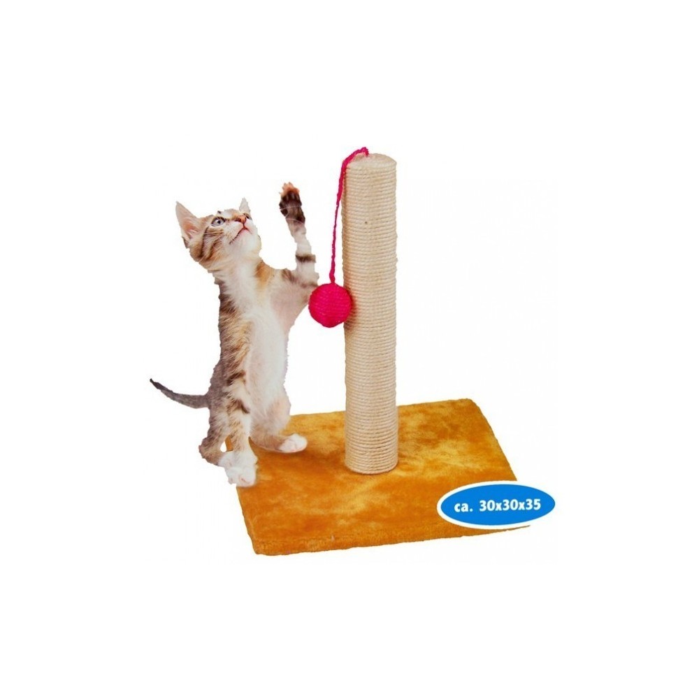 Sisal grattoir avec socle en bois pour les chats - jouet pour animal