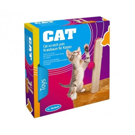 Sisal grattoir avec socle en bois pour les chats - jouet pour animal