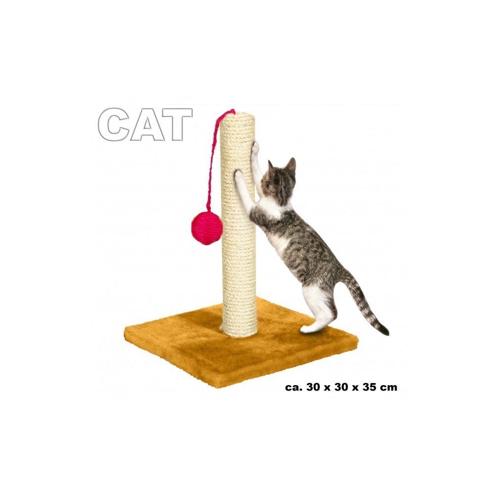 Sisal grattoir avec socle en bois pour les chats - jouet pour animal