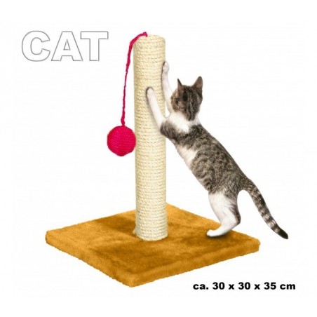 Sisal grattoir avec socle en bois pour les chats - jouet pour animal