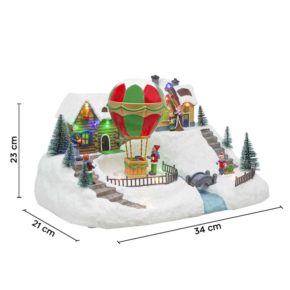 Village de Noël 34x23x22cm 361063 Décoration...