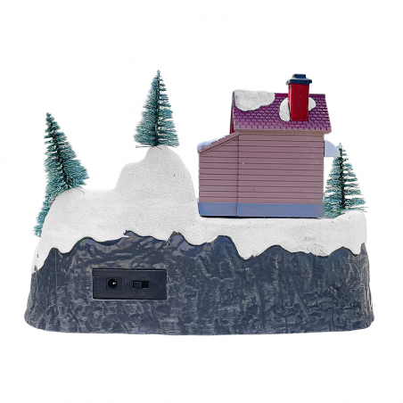 243012 Carrousel de Noël - Train avec lumières, sons et mouvements 24x16x17 cm