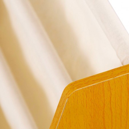 Étagère bibliothèque enfant Montessori 4 niveaux en bois et tissu