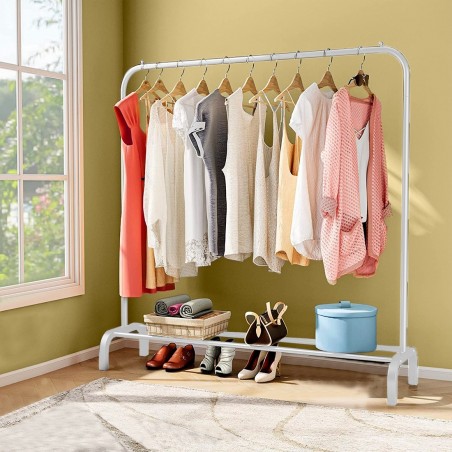 Portemanteau autoportant 210955 Multifonctionnel avec étagère de rangement