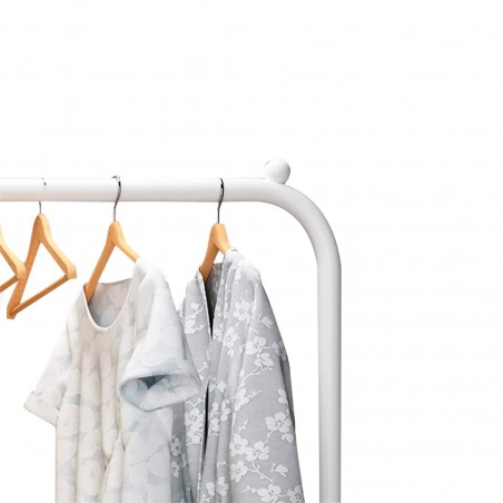 210962 Portemanteau multifonction à double tringle avec étagère de rangement