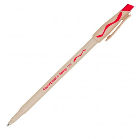Stylo effaçable Paper Mate rouge Lot de 12 pièces Pointe bille 1 mm