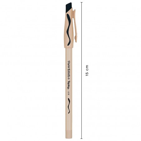 Paper Mate Lot de 12 stylos à bille effaçables noirs 1 mm