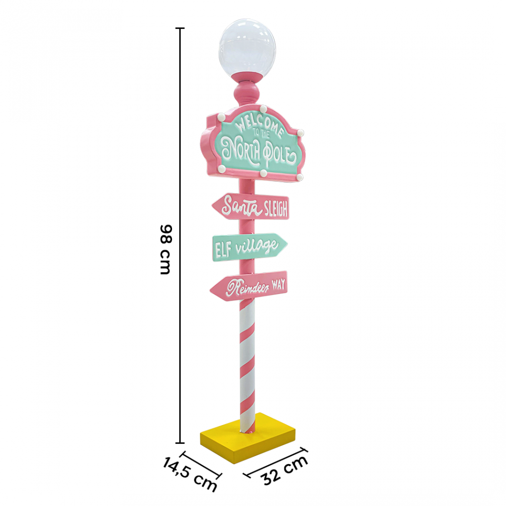 Plaque d'adresse Père Noël 436016 Candy...