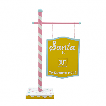 Affiche Santa Rosa 45x15x77cm 436004 Décoration de Noël Bonbons de Noël