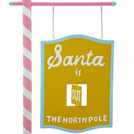 Affiche Santa Rosa 45x15x77cm 436004 Décoration de Noël Bonbons de Noël