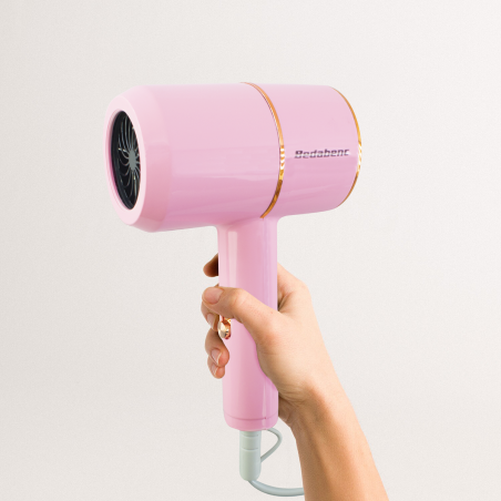 Mini Sèche Cheveux Voyage 1000W 12x20 cm Silencieux Phon 3 Températures