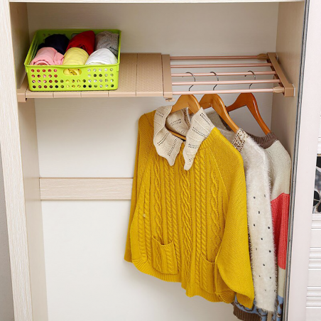 Étagère extensible pour armoires 35x72,5 cm étagère télescopique pour meubles