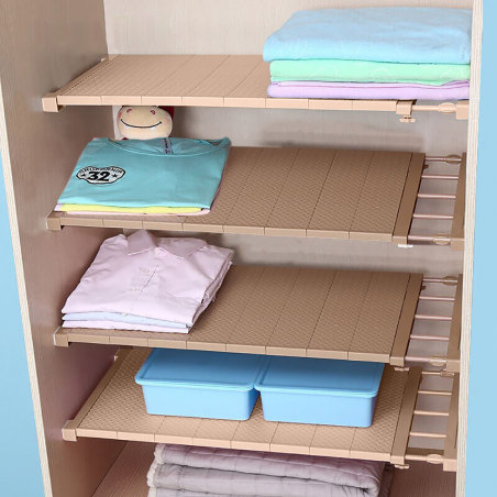 Étagère extensible pour armoires 35x72,5 cm étagère télescopique pour meubles