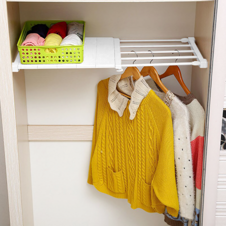 Étagère extensible pour armoires 35x72,5 cm étagère télescopique pour meubles
