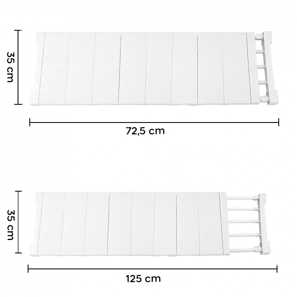 Étagère extensible pour armoires 35x72,5 cm...