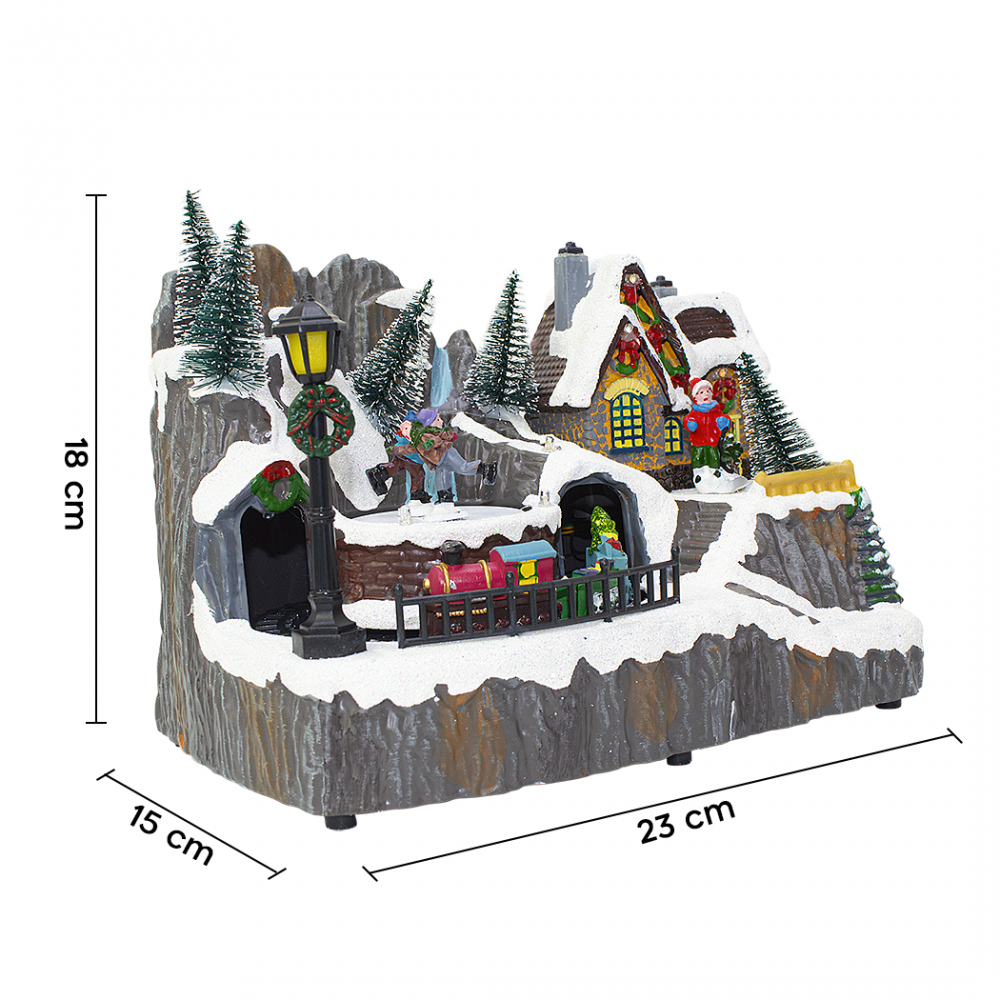 Village de Noël 23x15x18cm 361074 Décoration...