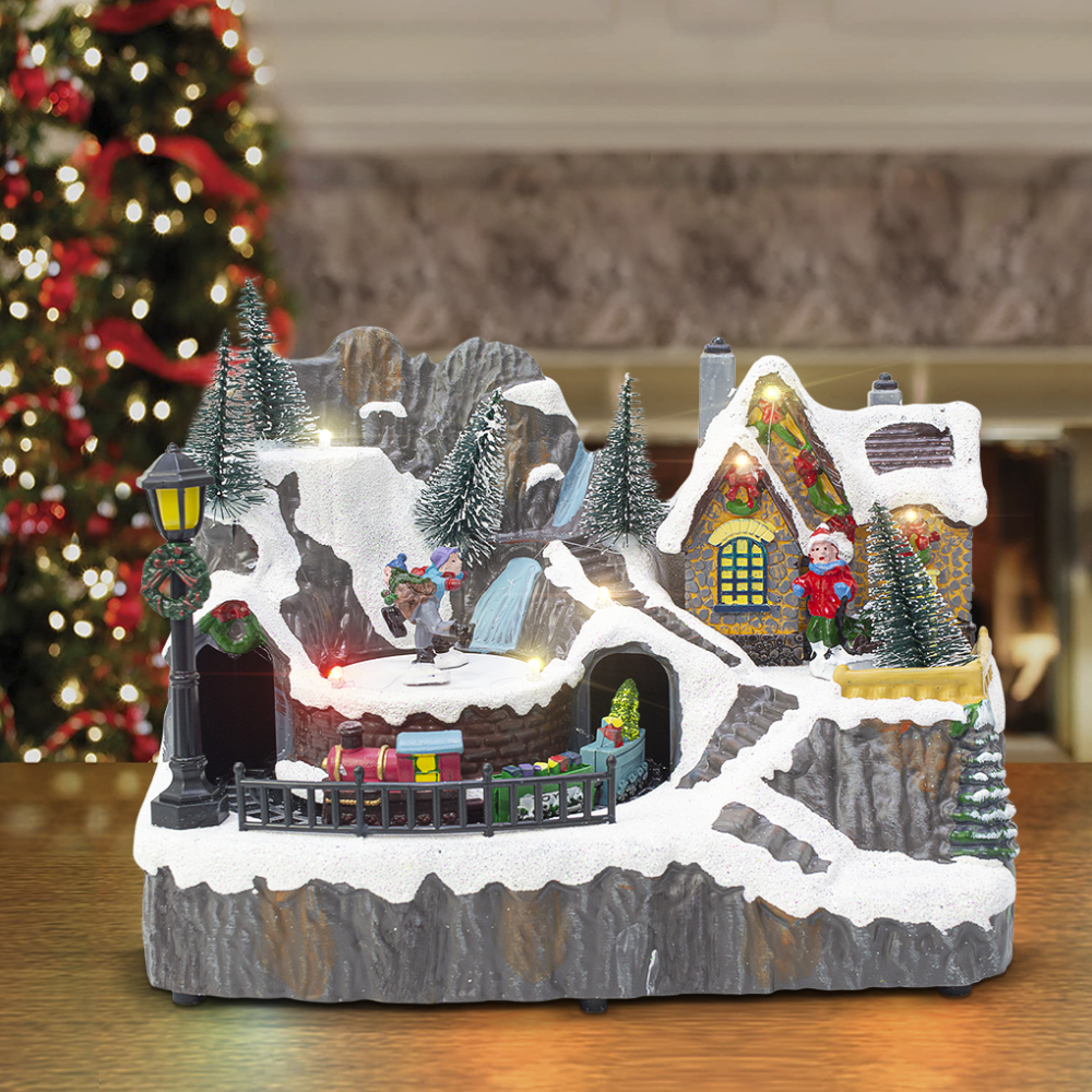 Village de Noël 23x15x18cm 361074 Décoration...