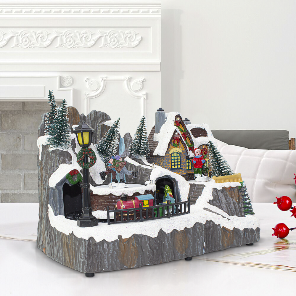 Village de Noël 23x15x18cm 361074 Décoration...