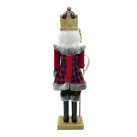 Soldat Casse-Noisette 392077 Décorations de Noël rouge écossais 80H cm